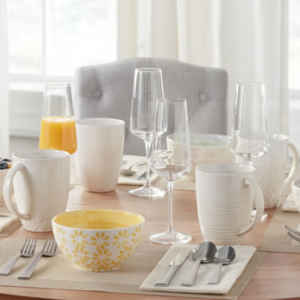 Leyla 4-Piece Hand-Decorated Mix & Match Bowl Set