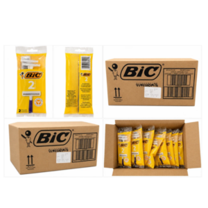 BIC 2-Blade Disposable Razors for Men – Sensitive Skin